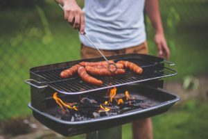sausages on bbq