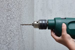 drilling through a wall