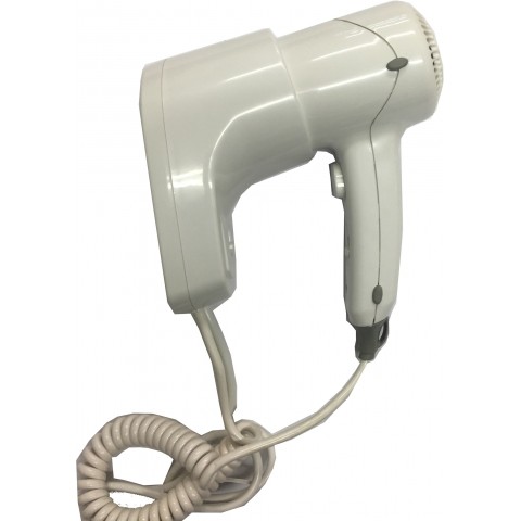 Hotel Wall Mounted Hair Dryer with Holder, 1.2KW