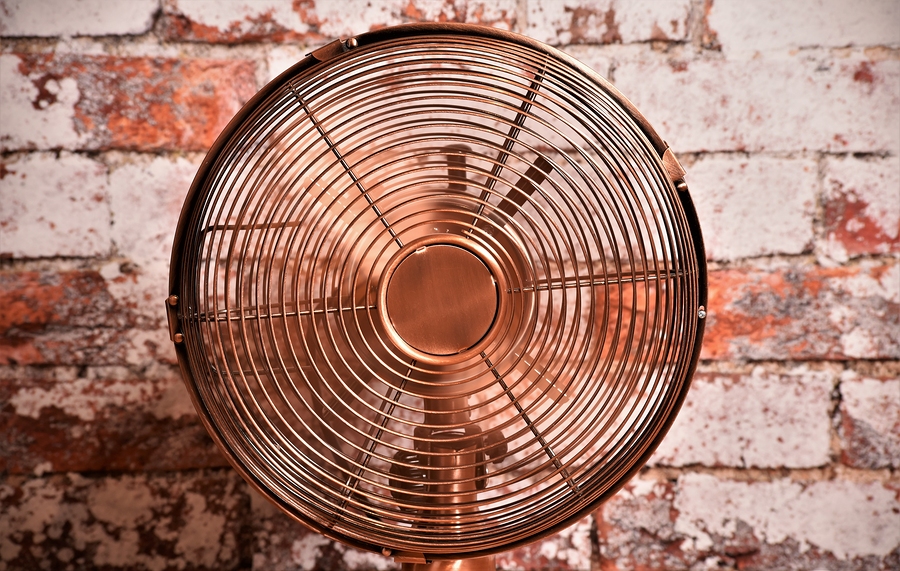 brass wall fan