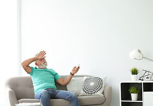 Wall fan with a remote control