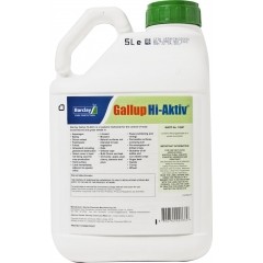 Gallup Hi-Aktiv 490 Super Concentrated Glyphosate Weed Killer, 5 Litres