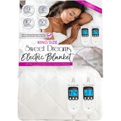 Sweet Dreams Prestige Luxury Electric Blanket with Dual Controls - King Size
