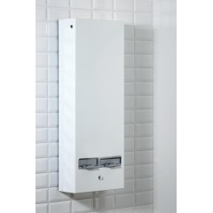 Dual Column Powdercoated White Metal Mechanical Locwil Vending Mach