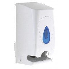 Intelligent Twin Toilet Roll Dispenser, ABS White Plastic