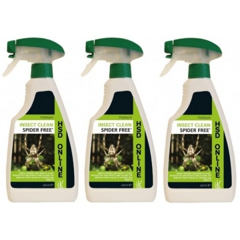 3 x 500ml Impressed Spider Free Repellent Spray