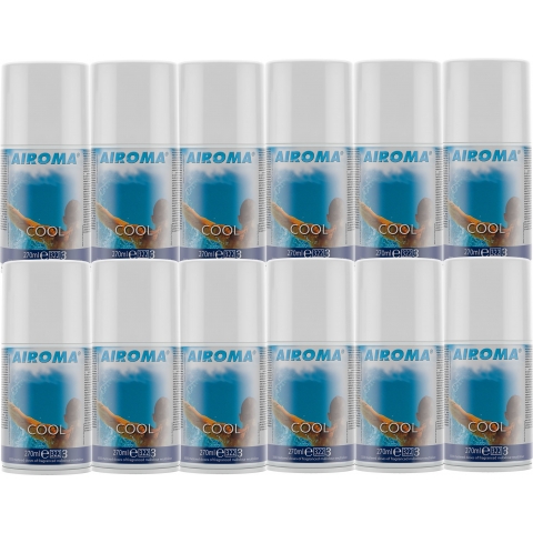 Airoma Commercial Air Freshener Refills Cool Fragrance 12 x 270ml
