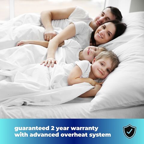 Guaranteed 2 year warranty with advanced overheat protection