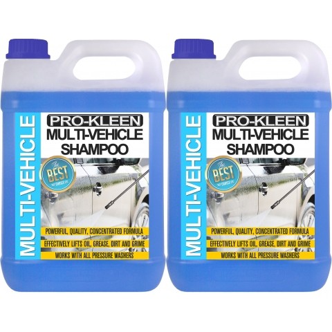 Pro-Kleen Blue Multi Vehicle Shampoo, 2 x 5 Litres