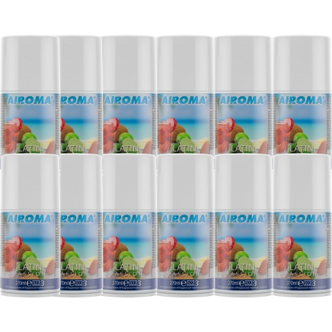 Airoma Commercial Air Freshener Refills Latin Passion Fragrance 12 x 270ml
