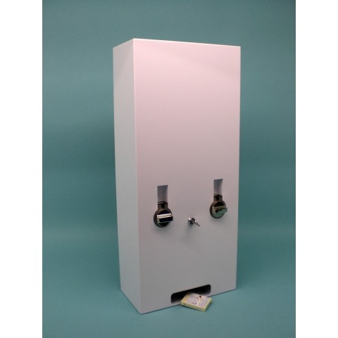 Mechanical E-Vend Double Column Polished Stainless Steel Vending Machine