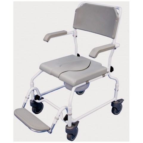 Bewl Adjustable Height Shower Commode Chair