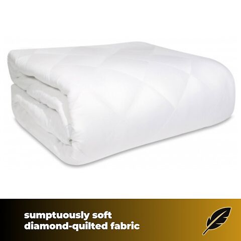 Sumptuously soft diamond-quilted fabric