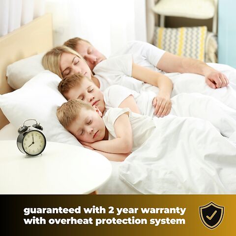 Guaranteed with 2 year warranty with overheat protection system