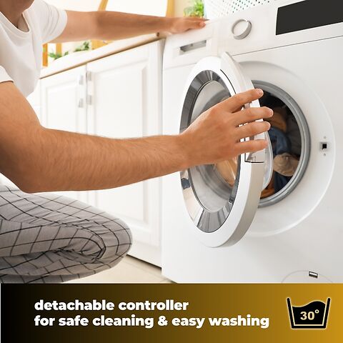 Detachable controls for safe cleaning and easy washing