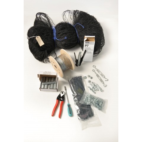 Complete Pigeon Control Net and Fixing Kit 50mm Mesh Size, 10 x 15 Metres