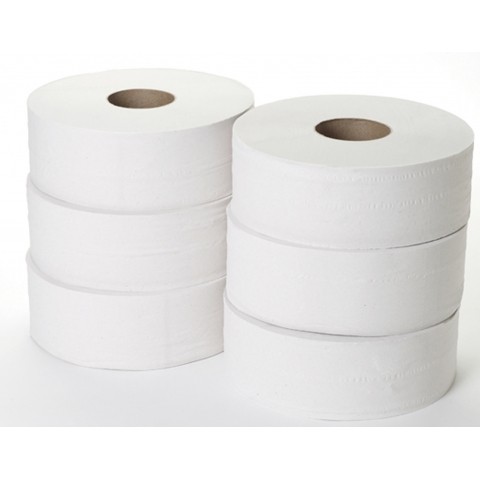 Jumbo Toilet Rolls 400 Metre Length 2Ply Case of 6