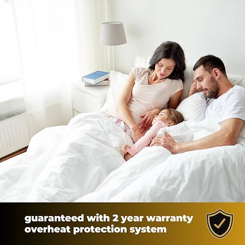 Guaranteed with 2 year warranty with advanced overheat protection system