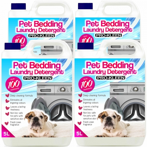 Pro-Kleen Pet Bedding Laundry Detergent, 4 x 5 Litres