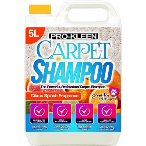 Pro-Kleen Upholstery Carpet Shampoo Citrus Fragrance, 5 Litres