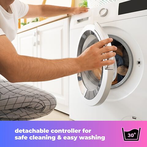 Detachable controllers for safe cleaning and easy washing