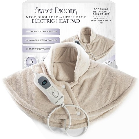Sweet Dreams Luxurious Soft Fleece Shoulder and Neck Electric Heat Pad Thumbnail
