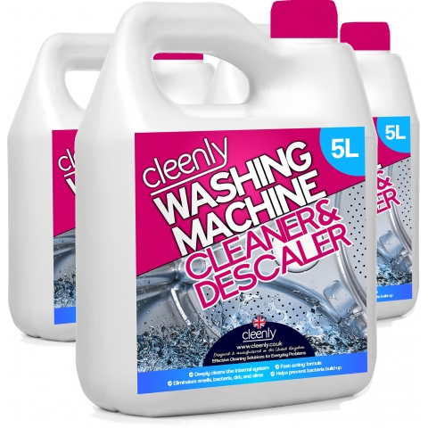 3 x 5L Cleenly Washing Machine Cleaner
