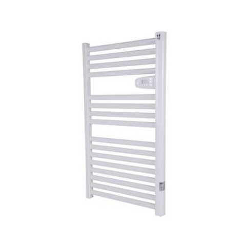 Heatstore White Electric Thermostatic Heated Towel Rail Height 980mm