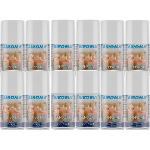 Airoma Commercial Air Freshener Refills Sensual Fragrance 12 x 270ml