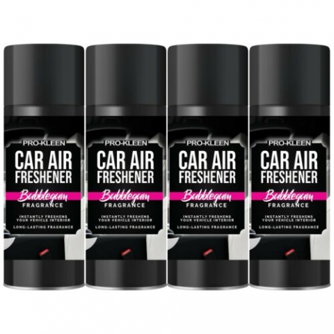 Pro-Kleen Bubblegum Fragrance Air Freshener Aerosol 4 x 400ml
