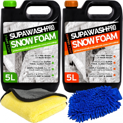 Supawash Pro Snow Foam with Free Microfibre Cloth and Mitt Thumbnail