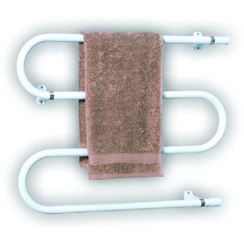 Heatstore White S Shape Electric Heated Towel Rail