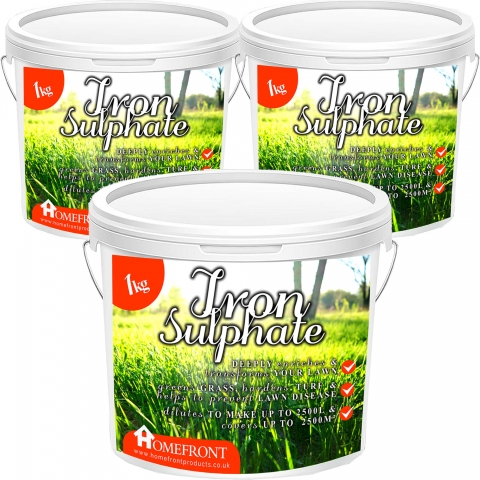 Homefront Iron Sulphate for Greener Grass 3 x 1KG
