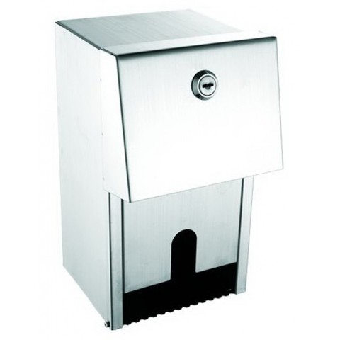 Executive + Brushed Stainless Steel Dual Toilet Roll Dispenser