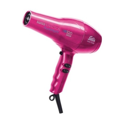 Solis Swiss Perfection Super Light Professional Pink Hair Dryer, 1.8KW