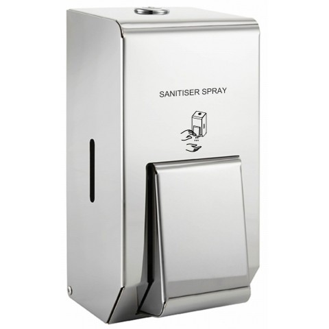 400ml Polished Stainless Steel Hand Sanitiser Dispenser