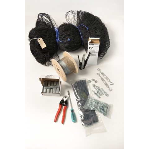 Complete Pigeon Control Net and Fixing Kit 50mm Mesh Size, 10 x 5 Metres