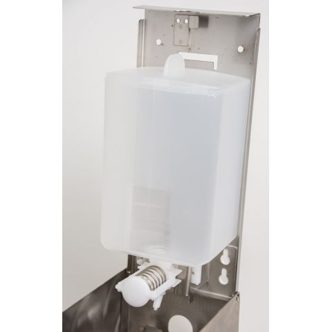 Grade 304 Brushed Stainless Steel Liquid Soap Dispenser 400ml
