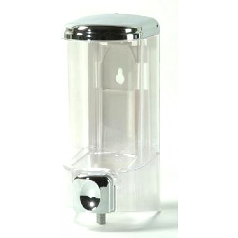 Chrome & Transparent Soap and Hand Sanitiser Dispenser, 900ml