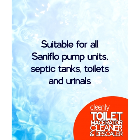 Cleenly Toilet Macerator and Descaler 2 x 5L