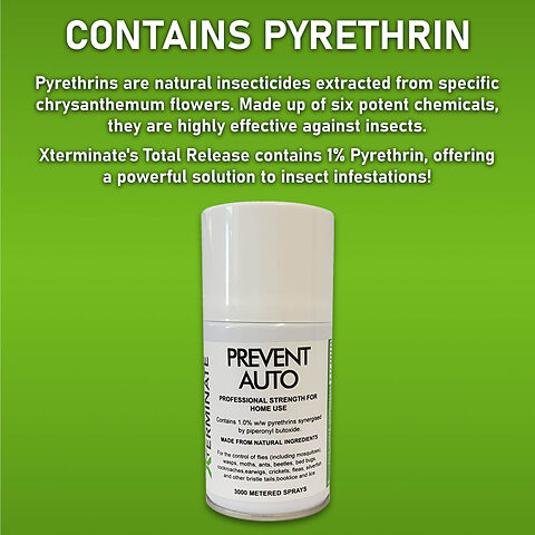Contains pyrethrin