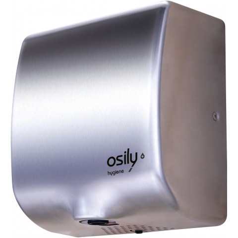 Osily Brushed Stainless Steel Cyclone High Speed Automatic Hand Dryer, 1.35KW