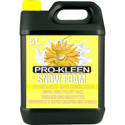 5L Pro-Kleen Banana Milkshake Yellow Coloured Snow Foam