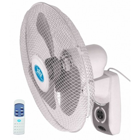 Prem I Air 16 Inch Oscillating Wall Fan With Remote Control And Timer Hsd - Wall Fan Mounted Oscillating Remote Control Mitsubishi
