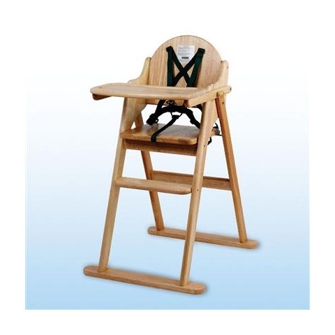 Folding Wooden High Chair With Wooden Tray Included Hsd Online