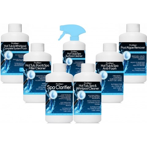 Pro-Kleen Hot Tub and Spa Starter Cleaning and Maintenance Kit