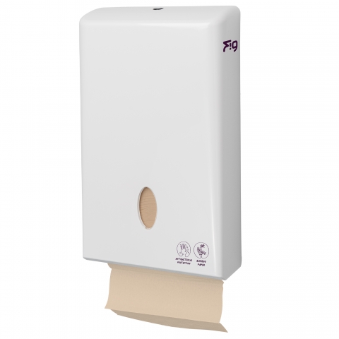 Fig Bamboo Paper Hand Towel Dispenser - White Thumbnail