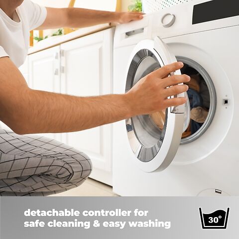 Detachable controls for safe cleaning and easy washing