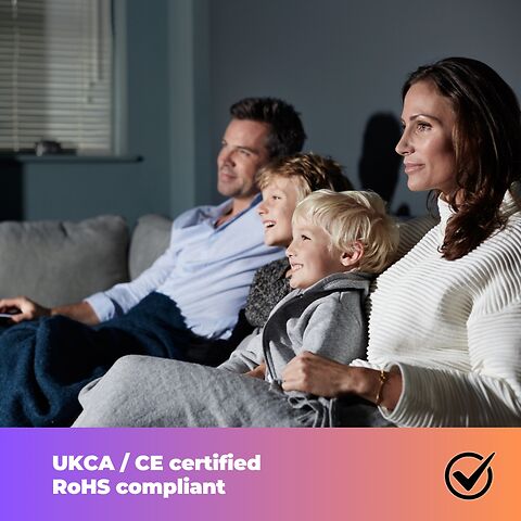 UKCA/CE certified and RoHS compliant