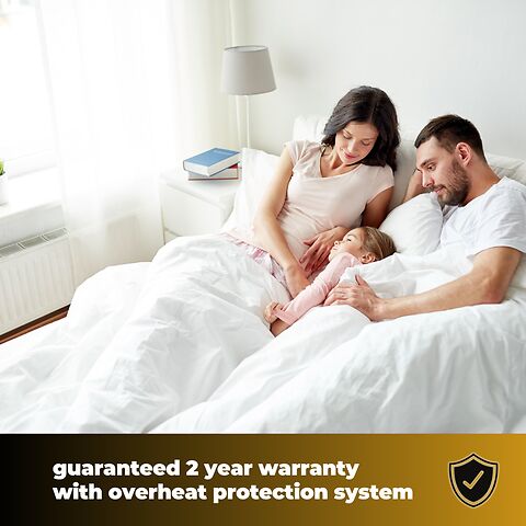Guaranteed 2 year warranty with advanced overheat protection